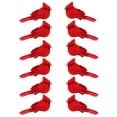 KLEWEE 12 Pcs Cardinal MMF7 Birds for Crafts, Mini Cardinal Clip On
