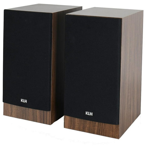 KLH Albany II Bookshelf Loudspeakers, Sold as a Pair - Black Oak