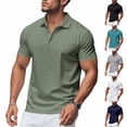 thumbnail image 1 of KLHDSF Men's Polo Shirts Short Sleeve Casual Summer Cotton Shirts for Men Performance Collared Golf Shirts Navy XXXL, 1 of 5