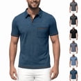 thumbnail image 1 of KLHDSF Men's Polo Shirts Short Sleeve Casual Summer Cotton Shirts for Men Performance Collared Golf Shirts with Pocket Green XXL, 1 of 4