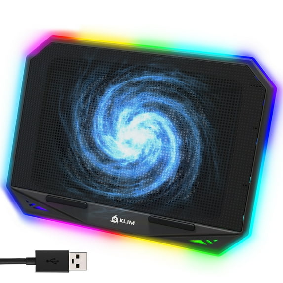 KLIM K21 USB Powered Laptop Cooling Pad for Screens up to 17", Multi-color