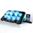 thumbnail image 1 of KLIM V8 Gaming Laptop Cooling Pad with 8 Fans + Gaming Laptop Cooler + Stable RGB Laptop Stand with Fan + Compatible up to 17" + 2 USB Ports + Phone Holder + 5 Year Warranty, 1 of 7