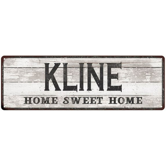 KLINE Home Sweet Home Country Look 6x18 Metal Sign 106180045298