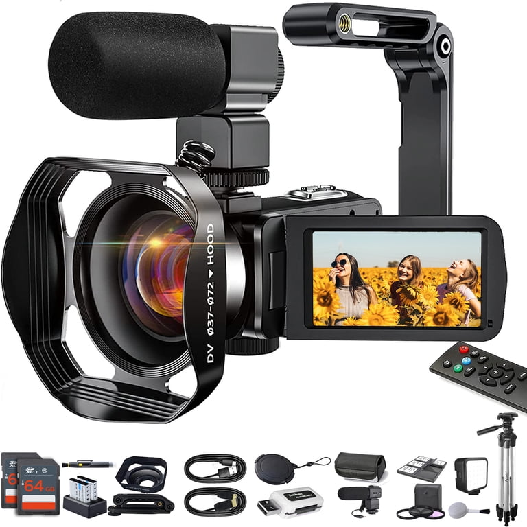 KLIOMAX 4K Video Camera Camcorder 48MP Auto Focus Vlogging Camera