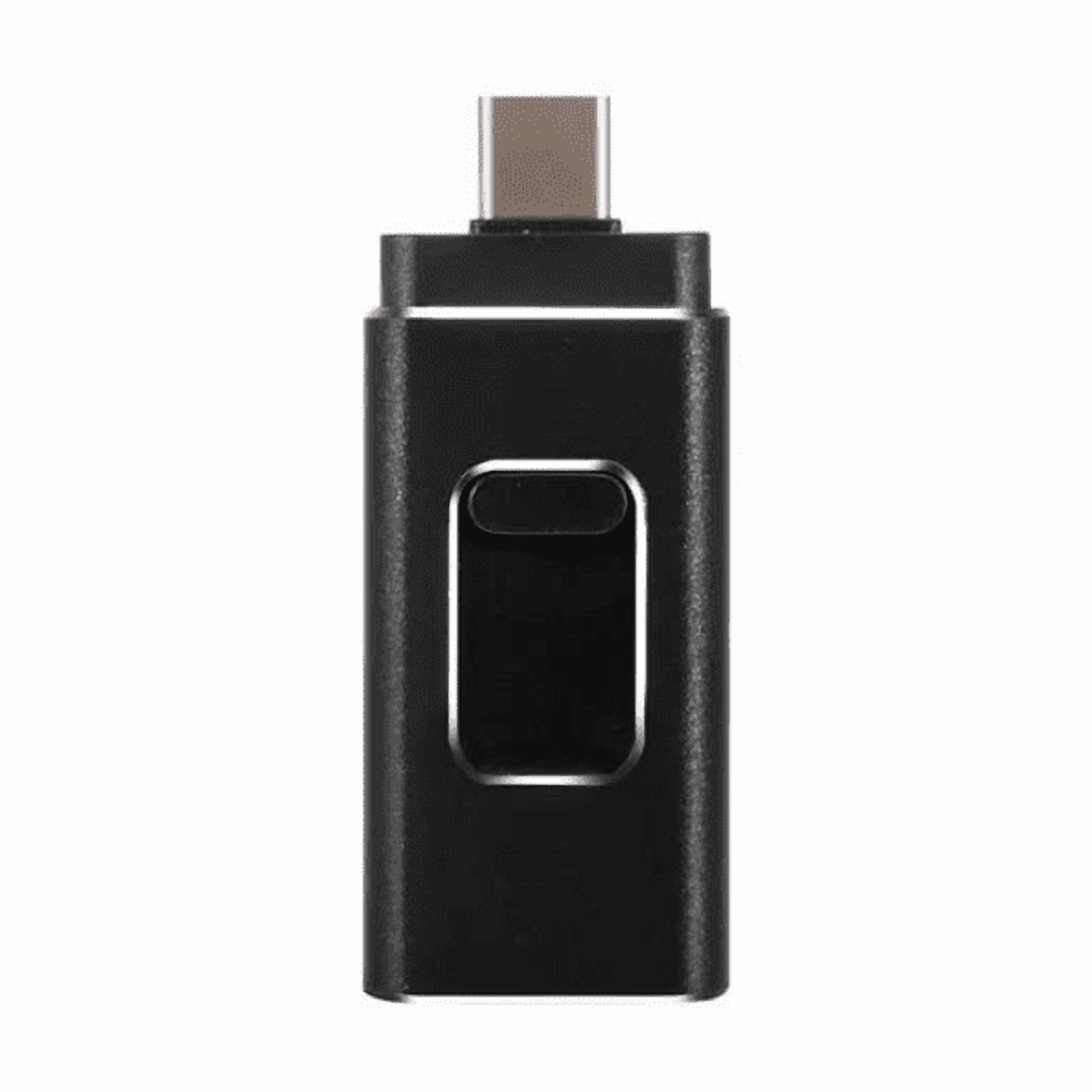 KLIOMAX 64GB USB 4-in-1 Flash Drive with Type C Adapter for Phone and ...