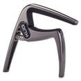 thumbnail image 1 of KLIQ K-PO Guitar Capo for 6 String Acoustic and Electric Guitars, Black Chrome, 1 of 7