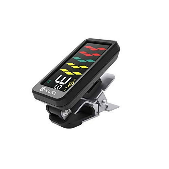 KLIQ ProTuner - Professional Clip-On Tuner for All Instruments (with flat tuning)- with Guitar, Ukulele, Bass & Chromatic Tuning Modes (also for Mandolin and Banjo)