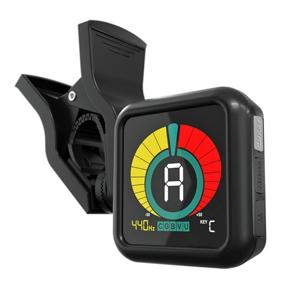 KLIQ Ubertuner Professional Clip-on Tuner for Guitar, Ukulele, Violin and Bass
