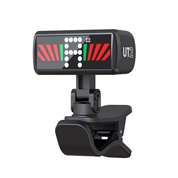 KLIQ Ultra-TinyTuner (UT2), Micro Clip-On Tuner - for use with Guitar, Ukulele, Violin, Bass and all other stringed instruments
