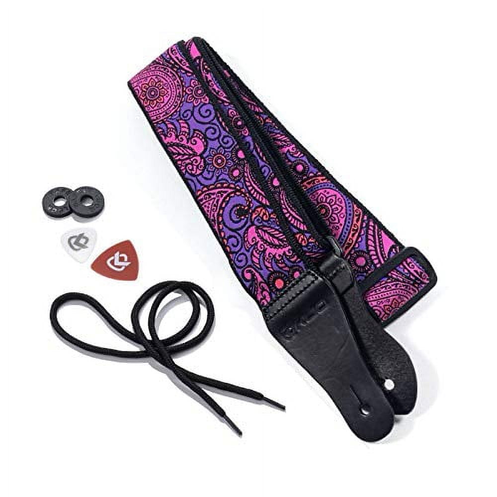 HP-35 Woven Vintage Guitar Style Purse Strap with Bright Pink And White  South West Pattern – Walker & Williams