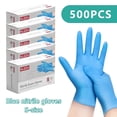 thumbnail image 1 of KLIZZA 500PCS Blue Nitrile Disposable Gloves 5Mil Latex-Free and Powder-Free, Safe for Food Processing, Beauty Salons, Medical Care, and Household Cleaning (S Size), 1 of 11