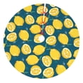 thumbnail image 1 of KLL 30" Christmas Tree Skirt Lemon Xmas Tree Skirts Mat for New Year Xmas Holiday Party Indoor Outdoor Home Decoration, 1 of 7