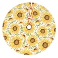 thumbnail image 1 of KLL 30" Christmas Tree Skirt Watercolor With Sunflowers Xmas Tree Skirts Mat for New Year Xmas Holiday Party Indoor Outdoor Home Decoration, 1 of 5