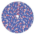 thumbnail image 1 of KLL 36" Christmas Tree Skirt Beautiful Koi Fish Xmas Tree Skirts Mat for New Year Xmas Holiday Party Indoor Outdoor Home Decoration, 1 of 5