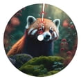 thumbnail image 1 of KLL 36" Christmas Tree Skirt Forest Plant Raccoon Xmas Tree Skirts Mat for New Year Xmas Holiday Party Indoor Outdoor Home Decoration, 1 of 5