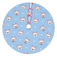 thumbnail image 1 of KLL 36" Christmas Tree Skirt French Bulldog Head Xmas Tree Skirts Mat for New Year Xmas Holiday Party Indoor Outdoor Home Decoration, 1 of 7