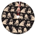 thumbnail image 1 of KLL 36" Christmas Tree Skirt French Bulldog Xmas Tree Skirts Mat for New Year Xmas Holiday Party Indoor Outdoor Home Decoration, 1 of 5