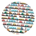 thumbnail image 1 of KLL 36" Christmas Tree Skirt Funny Transport Xmas Tree Skirts Mat for New Year Xmas Holiday Party Indoor Outdoor Home Decoration, 1 of 5