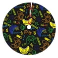 thumbnail image 1 of KLL 36" Christmas Tree Skirt Game Play Xmas Tree Skirts Mat for New Year Xmas Holiday Party Indoor Outdoor Home Decoration, 1 of 7