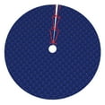 thumbnail image 1 of KLL 36" Christmas Tree Skirt Navy Blue Xmas Tree Skirts Mat for New Year Xmas Holiday Party Indoor Outdoor Home Decoration, 1 of 5