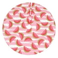 thumbnail image 1 of KLL 36" Christmas Tree Skirt Sweet Watermelon Xmas Tree Skirts Mat for New Year Xmas Holiday Party Indoor Outdoor Home Decoration, 1 of 7