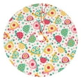 thumbnail image 1 of KLL 36" Christmas Tree Skirt Turtle Flower Xmas Tree Skirts Mat for New Year Xmas Holiday Party Indoor Outdoor Home Decoration, 1 of 5