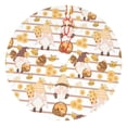 thumbnail image 1 of KLL 48" Christmas Tree Skirt Cute Bee Gnome2 Xmas Tree Skirts Mat for New Year Xmas Holiday Party Indoor Outdoor Home Decoration, 1 of 5