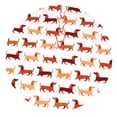 thumbnail image 1 of KLL 48" Christmas Tree Skirt Dachshund Walking Xmas Tree Skirts Mat for New Year Xmas Holiday Party Indoor Outdoor Home Decoration, 1 of 5