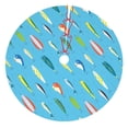 thumbnail image 1 of KLL 48" Christmas Tree Skirt Different Color Fishing Bait Xmas Tree Skirts Mat for New Year Xmas Holiday Party Indoor Outdoor Home Decoration, 1 of 5