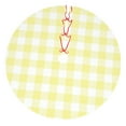 thumbnail image 1 of KLL 48" Christmas Tree Skirt Lemon Yellow Checkboard Xmas Tree Skirts Mat for New Year Xmas Holiday Party Indoor Outdoor Home Decoration, 1 of 7