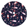 thumbnail image 1 of KLL 48" Christmas Tree Skirt Love Wine Xmas Tree Skirts Mat for New Year Xmas Holiday Party Indoor Outdoor Home Decoration, 1 of 7