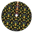thumbnail image 1 of KLL 48" Christmas Tree Skirt Pineapple Xmas Tree Skirts Mat for New Year Xmas Holiday Party Indoor Outdoor Home Decoration, 1 of 7