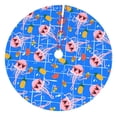 thumbnail image 1 of KLL 48" Christmas Tree Skirt Tropical Jellyfishes Xmas Tree Skirts Mat for New Year Xmas Holiday Party Indoor Outdoor Home Decoration, 1 of 5