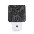 thumbnail image 1 of KLL Abstract Black And White Waves for Night Lights,Auto Sensor Night Lamp Plug in Night Light with Dusk-to-Dawn Light Sensor LED Nightlightfor Adults & Kids Room/Bedroom/Hallway, 1 of 7