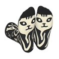 thumbnail image 1 of KLL Abstract Cat Faces Pattern Print Cool Socks Men's Women's Crew Socks Funny Crazy Novelty Stockings, 1 of 7