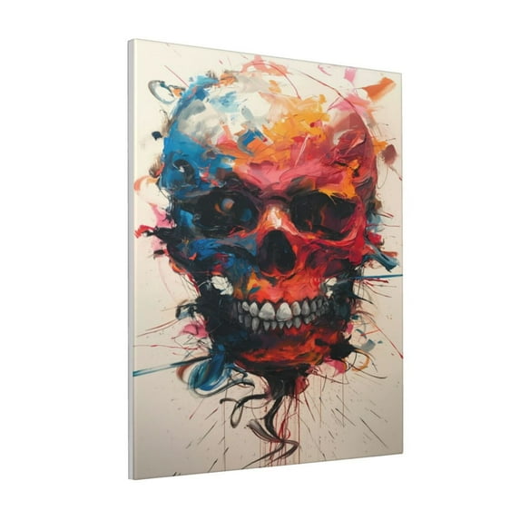 KLL Abstract Colorful Skull Art Print Canvas Wall Art, Canvas Painting Prints Canvas Art Wall Decor Home Decoration for Living Room Bedroom Office