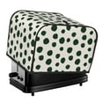 thumbnail image 1 of KLL Abstract Green Polka Dot Print 4 Slice Toaster Dust Covers Kitchen Small Appliance Cover with 2 Pockets,Can hold Jam Spreader Knife & Toaster Tongs (12.4 x 10.6 x 8.2), 1 of 1
