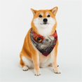 thumbnail image 1 of KLL Abstract Red Koi Fish Art Dog Bandanas,Triangle Reversible Pet Scarf for Small Medium Large and Extra Large Dogs-Small, 1 of 4