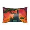 thumbnail image 1 of KLL Abstract Tree Castle Pattern Silk Pillowcase for Hair and Skin Standard Size 20"X 30" Soft Breathable Pillow Covers for Sleeping, 1 of 6