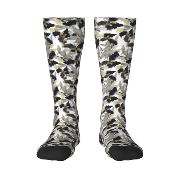 KLL Abstract Watercolor Print Cool Socks Men's Women's Crew Socks Funny Crazy Novelty Stockings