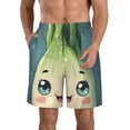 thumbnail image 1 of KLL Adorable Kawaii Fennel Character Men's Casual Summer Beach Shorts Hawaiian Shorts with Pockets-X-Large, 1 of 5