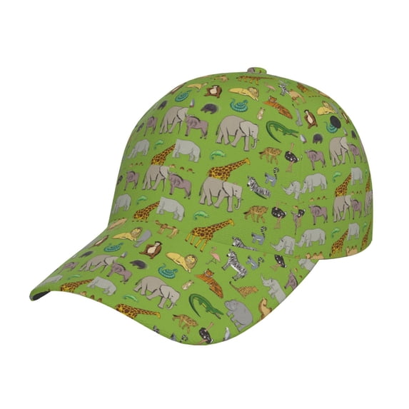 KLL African Animals 1 Pattern Baseball Caps for Outdoor Sports,Golf Dad Hat Fashion Casual Outdoor Caps Adjustable Fit Men Women