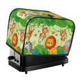 thumbnail image 1 of KLL African Animals in the Jungle Print 2 Slice Toaster Dust Covers Kitchen Small Appliance Cover with 2 Pockets,Can hold Jam Spreader Knife & Toaster Tongs (11.4 x 7.9 x 7.5), 1 of 6