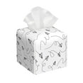 thumbnail image 1 of KLL Airplane Print Tissue Box Cover,Leather Tissue Holder Square Facial Tissue Case Facial Paper Organizer Dispenser for Bathroom, Vanity Countertop, 1 of 7