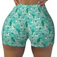 thumbnail image 1 of KLL Alapaca in Boho Pattern Workout Shorts for Women Scrunch Short Gym Yoga Running Sport Active Exercise Fitness Shorts, 1 of 8