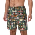 thumbnail image 1 of KLL Alcohol Bottles for Mens Swim Trunks Quick Dry Swim Shorts with Built-in Compression Liner Funny Swimwear Bathing Suits-Large, 1 of 1