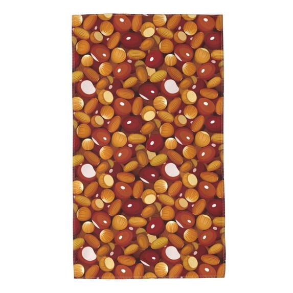 KLL Almond Nuts Ultra Absorbent & Soft Hand Towels for Bath, Hand, Face, Gym and Spa-27.5x16in