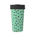 thumbnail image 1 of KLL Alphabet And Panda Pattern Stainless Steel Vacuum Insulated Tumbler - Carry Insulated Coffee Mug - Reusable Insulated Cold Brew Iced Coffee Cup Thermos, 1 of 8