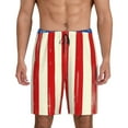 thumbnail image 1 of KLL America Flags2 for Men's 1-Pack Shorts,Sleep Pajama Shorts for Men Soft Pj Shorts Men's Pajama Bottoms Sleepwear -X-Large, 1 of 7