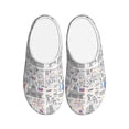 thumbnail image 1 of KLL America Landmarks2 Pattern Adult Unisex Cozy Slippers,Fuzzy Slip-on Slippers TPR Sole Slippers Comfort Plush Home Footwear for Indoor & Outdoor-46/47, 1 of 7